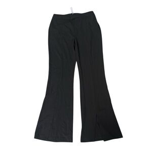 Lovers + Friends Black Flare Front Slit Pants Size Medium